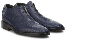 Uomo GUIDOMAGGI Scarpe In Pelle Esotica | Cucitura Goodyear>Agadir - Scarpa Classica con rialzo in Pelle di Coccodrillo fino a 8 cm