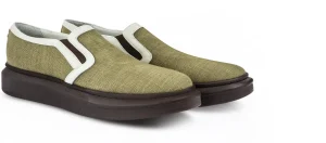 Uomo GUIDOMAGGI Slip-on>Agarthi -Slip-on con rialzo in Mix Pelle/Tessuto fino a 6 cm più alto