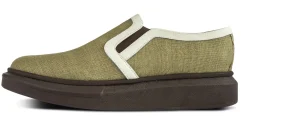 Uomo GUIDOMAGGI Slip-on>Agarthi -Slip-on con rialzo in Mix Pelle/Tessuto fino a 6 cm più alto