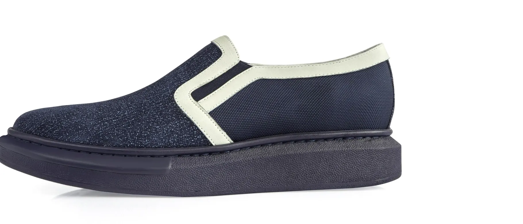 agua__slipon_con_rialzo_i_2.webp Uomo GUIDOMAGGI Slip-on>Agua - slipon con rialzo in Tessuto fino a 6 cm più alto