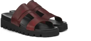 Uomo GUIDOMAGGI Sandali>Aiea - Sandalo con rialzo in Pelle Pieno Fiore fino a 5 cm più alto