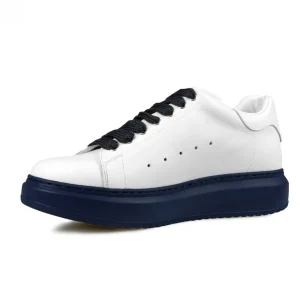 Uomo GUIDOMAGGI Sneakers>Ajax - Sneakers con rialzo interno da uomo in Pelle Pieno Fiore da 6 a 8 cm più alto