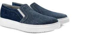 Uomo GUIDOMAGGI Slip-on>Alassio - Slip-ons rialzate uomo in Tessuto fino a 6.5 cm più alto