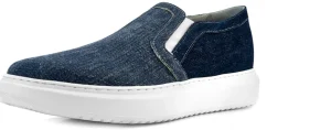 Uomo GUIDOMAGGI Slip-on>Alassio - Slip-ons rialzate uomo in Tessuto fino a 6.5 cm più alto