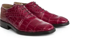 Uomo GUIDOMAGGI Scarpe In Pelle Esotica | Stringate>Andretta - scarpe con rialzo in Pelle coccodrillo Da 6 a 8 cm più alto