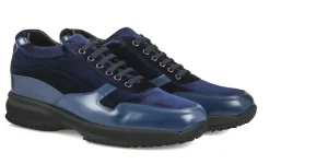 Uomo GUIDOMAGGI Sneakers>Anvers - sneakers con rialzo in Mix Pelle/Tessuto Da 6 a 10 cm più alto