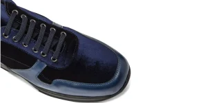 Uomo GUIDOMAGGI Sneakers>Anvers - sneakers con rialzo in Mix Pelle/Tessuto Da 6 a 10 cm più alto