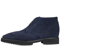 Uomo GUIDOMAGGI Polacchine>Ascot - Polacchini con rialzo da uomo in Pelle Scamosciata da 6 a 8 cm più alto