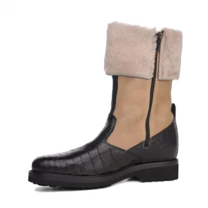 Uomo GUIDOMAGGI Scarpe In Pelle Esotica>Astana - Stivali con rialzo in Mix Pelle da 6 a 10 cm più alto
