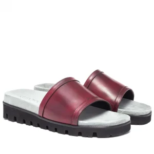 Uomo GUIDOMAGGI Ciabatte>Auckland - Sandali sandali rialzanti in Pelle Pieno Fiore fino a 6 cm più alto