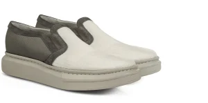 Uomo GUIDOMAGGI Slip-on>Avalon -slipon con rialzo in Mix Pelle/Tessuto fino a 6 cm più alto