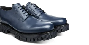 Uomo GUIDOMAGGI Stringate>Azul - scarpe con rialzo in pelle Da 6 a 8 cm più alto