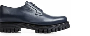 Uomo GUIDOMAGGI Stringate>Azul - scarpe con rialzo in pelle Da 6 a 8 cm più alto