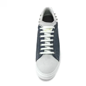 Uomo GUIDOMAGGI Sneakers>Ballard - sneakers con rialzo in Mix Pelle/Tessuto Da 6 a 8 cm più alto