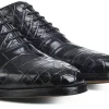 Uomo GUIDOMAGGI Scarpe In Pelle Esotica | Stringate>Barsat -scarpe con rialzo in pelle coccodrillo Da 6 a 8 cm più alto
