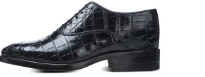 Uomo GUIDOMAGGI Scarpe In Pelle Esotica | Stringate>Barsat -scarpe con rialzo in pelle coccodrillo Da 6 a 8 cm più alto