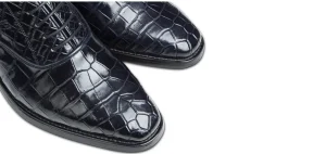 Uomo GUIDOMAGGI Scarpe In Pelle Esotica | Stringate>Barsat -scarpe con rialzo in pelle coccodrillo Da 6 a 8 cm più alto