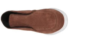 Uomo GUIDOMAGGI Polacchine>Bauxite - Polacchini con rialzo da uomo in Pelle Scamosciata da 6 a 8 cm più alto