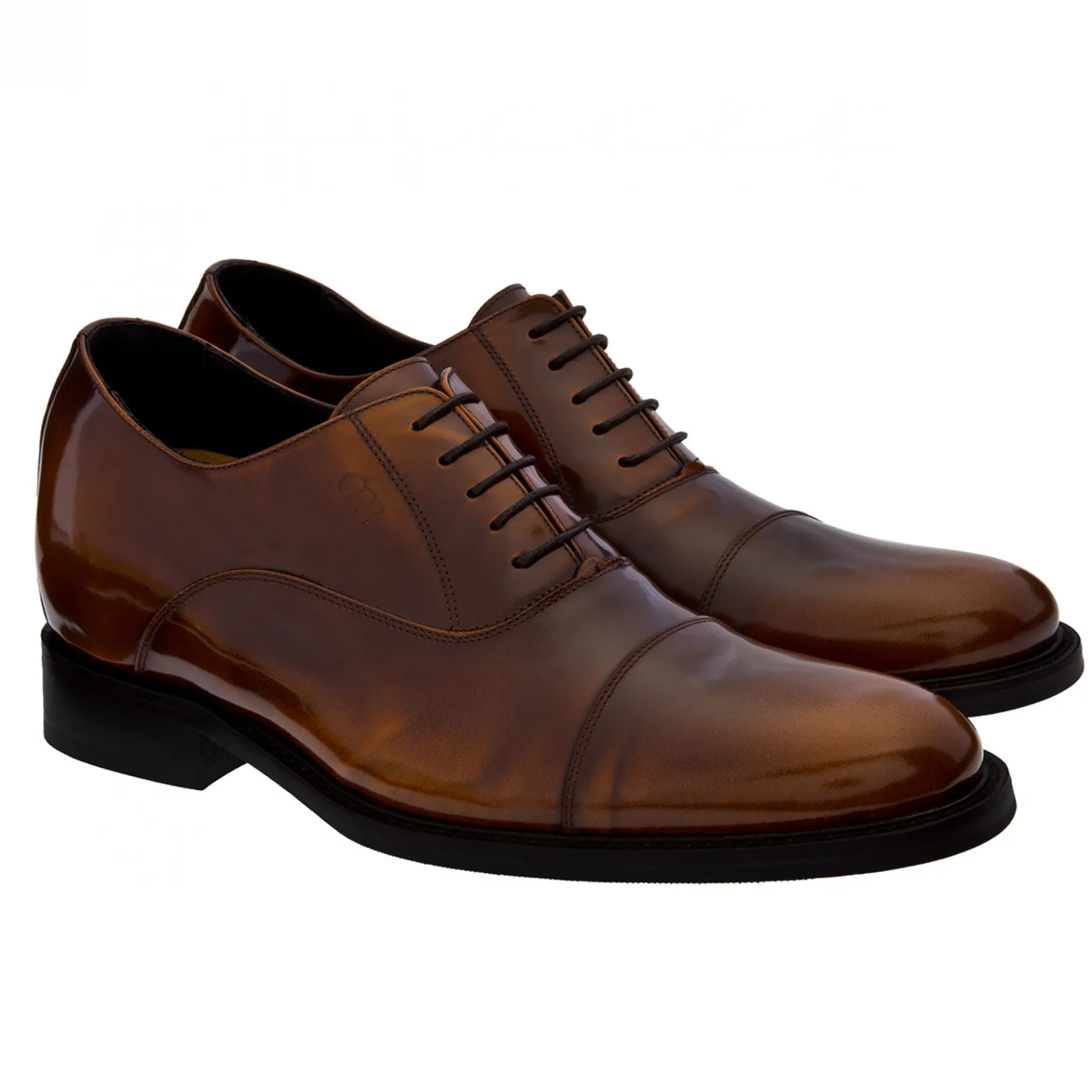 bel_air__classiche_scarpe_4.webp Uomo GUIDOMAGGI Stringate>Bel Air - Classiche scarpe da uomo con rialzo in Pelle Pieno Fiore fino a 8 cm più alto