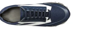 Uomo GUIDOMAGGI Sneakers>Bend - sneakers con rialzo in Mix Pelle/Tessuto Da 6 a 11 cm più alto