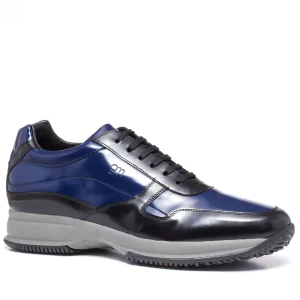 Uomo GUIDOMAGGI Sneakers>Bergen - Sneakers con rialzo in Pelle Pieno Fiore da 6 a 10 cm più alto