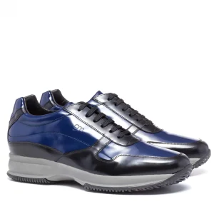 Uomo GUIDOMAGGI Sneakers>Bergen - Sneakers con rialzo in Pelle Pieno Fiore da 6 a 10 cm più alto