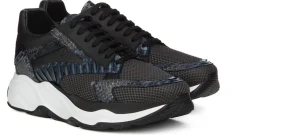 Uomo GUIDOMAGGI Scarpe In Pelle Esotica | Sneakers>Bigfork - Sneakers rialzanti da uomo in Mix Pelle/Tessuto fino a 11 cm più alto