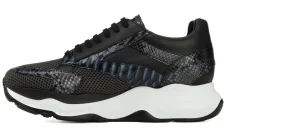 Uomo GUIDOMAGGI Scarpe In Pelle Esotica | Sneakers>Bigfork - Sneakers rialzanti da uomo in Mix Pelle/Tessuto fino a 11 cm più alto