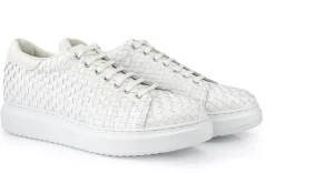 Donna GUIDOMAGGI Scarpe Donna | Sneakers>Biscayne Bay - sneakers rialzanti in Mix Pelle Da 6 a 8 cm più alto