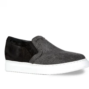 Uomo GUIDOMAGGI Slip-on>Black Sea -slipon con rialzo in Mix Pelle/Tessuto fino a 6 cm più alto