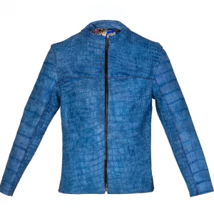 GUIDOMAGGI Giacche In Pelle Esotica>Boss - Giubbino  in Pelle di Coccodrillo Hermès Slim Fit Personalizzabile