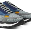 Uomo GUIDOMAGGI Sneakers>Boulder - sneakers con rialzo in Mix Pelle/Tessuto Da 6 a 11 cm più alto