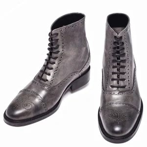 Uomo GUIDOMAGGI Stivali>Brickell - Stivali  con rialzo in Pelle Pieno Fiore da 6 a 10 cm più alto