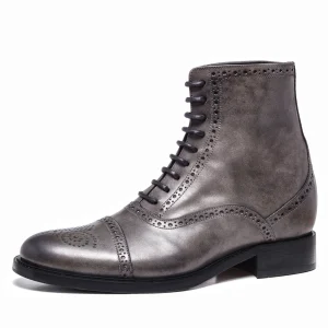 Uomo GUIDOMAGGI Stivali>Brickell - Stivali  con rialzo in Pelle Pieno Fiore da 6 a 10 cm più alto