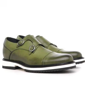 Uomo GUIDOMAGGI Fibbie>Bridgetown -classica scarpe rialzate doppia fibbia in Pelle Da 6 a 8 cm più alto