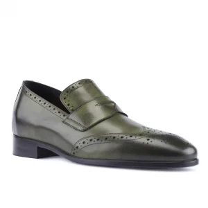 Uomo GUIDOMAGGI Penny Loafers>Brunei - Mocassini con rialzo interno da uomo in Pieno Fiore Fino a 6 cm più alto