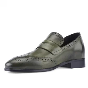 Uomo GUIDOMAGGI Penny Loafers>Brunei - Mocassini con rialzo interno da uomo in Pieno Fiore Fino a 6 cm più alto