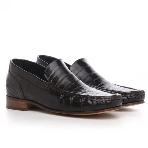 Uomo GUIDOMAGGI Scarpe In Pelle Esotica | Cucitura Goodyear>Cachemire - Mocassini che alzano la statura in Pelle Coccodrillo Fino a 6.5 cm più alto