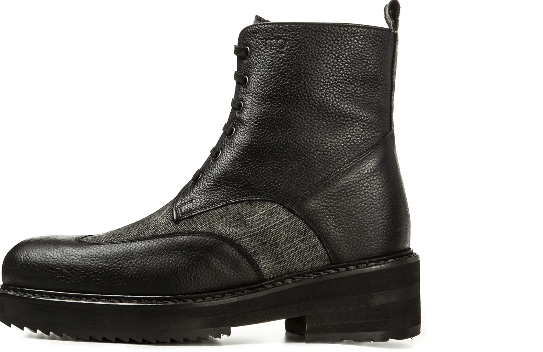 calgary_stivali_scarpe_co_2.webp Uomo GUIDOMAGGI Stivali Da 12 A 15 Cm>Calgary -Stivali scarpe con rialzo in Mix Pelle/Tessuto Da 10 cm a 15 cm più alto