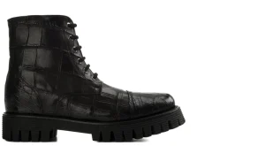 Uomo GUIDOMAGGI Scarpe In Pelle Esotica>Carre d'Or - Stivali con rialzo da uomo in Pelle Coccodrillo da 6 a 10 cm più alto