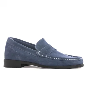 Uomo GUIDOMAGGI Penny Loafers>Cartagena - Mocassini con rialzo interno in Pelle Scamosciato fino a 6,5 cm più alto