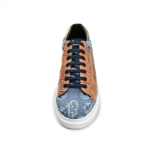 Uomo GUIDOMAGGI Scarpe In Pelle Esotica | Sneakers>Chandler - sneakers con rialzo in Mix Pelle/Tessuto da 6 a 8 cm più alto