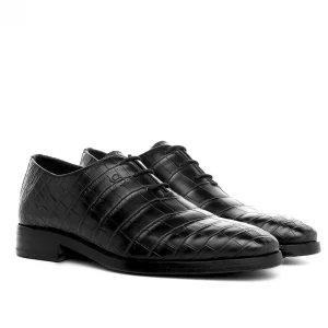 Uomo GUIDOMAGGI Scarpe In Pelle Esotica | Cucitura Goodyear>Chennai - Classiche scarpe da uomo con rialzo interno in Pelle Coccodrillo da 6 a 8 cm più alto