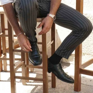 Uomo GUIDOMAGGI Scarpe In Pelle Esotica | Cucitura Goodyear>Chennai - Classiche scarpe da uomo con rialzo interno in Pelle Coccodrillo da 6 a 8 cm più alto