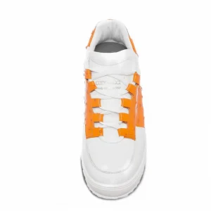 Uomo GUIDOMAGGI Scarpe In Pelle Esotica | Sneakers>Collins Avenue - Sneakers con rialzo in Pelle Struzzo da 6 a 8 cm più alto