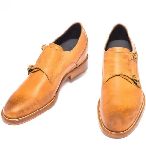 Uomo GUIDOMAGGI Fibbie>Columbus Circle - Classiche scarpe rialzate in Pelle Pieno Fiore Fino a 8 cm più alto