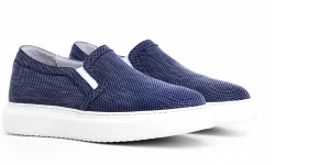 Uomo GUIDOMAGGI Slip-on>Como - Slip-On con rialzo interno in Tessuto 6.5 cm più alto