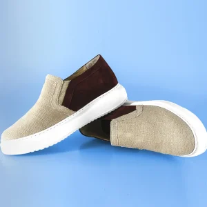 Uomo GUIDOMAGGI Slip-on>Conero - Sneakers con rialzo interno da uomo in Mix Pelle/Tessuto fino a 6.5 cm più alto