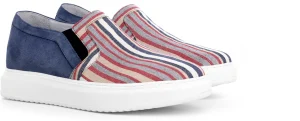 Uomo GUIDOMAGGI Slip-on>Copacabana - Slip-On scarpe con rialzo in Mix Pelle/tessuto Fino a 6.5 cm più alto