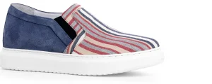 Uomo GUIDOMAGGI Slip-on>Copacabana - Slip-On scarpe con rialzo in Mix Pelle/tessuto Fino a 6.5 cm più alto